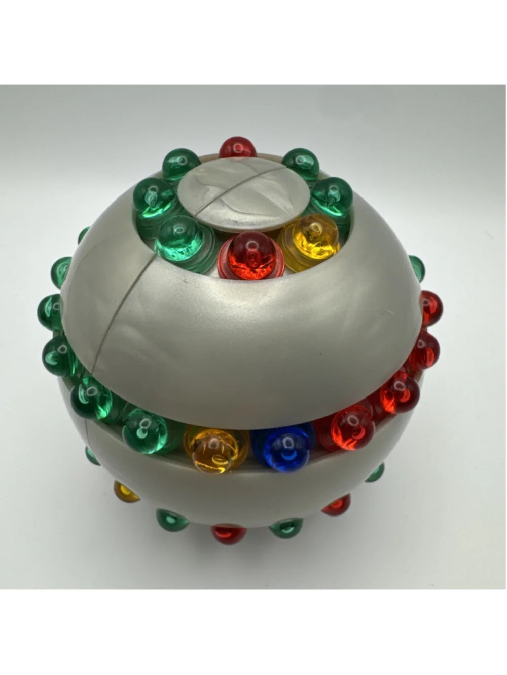 The Orb Parker Brothers Vintage 1982 Puzzle Ball Silver Sphere Toy Brain Teaser